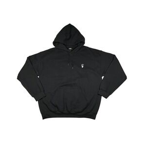 Dalix‎ Astronaut Embroidered Pullover Black Hoodie Mens Large